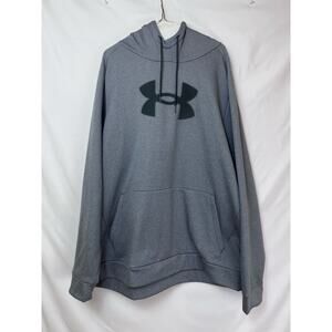 Under Armour Men's 3XL Gray Long Sleeve Athletic Athleisure Hoodie - Excellent